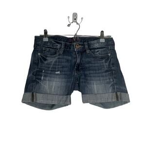 Degree Women's Size 3‎ Small Denim Cuff Rolled Shorts